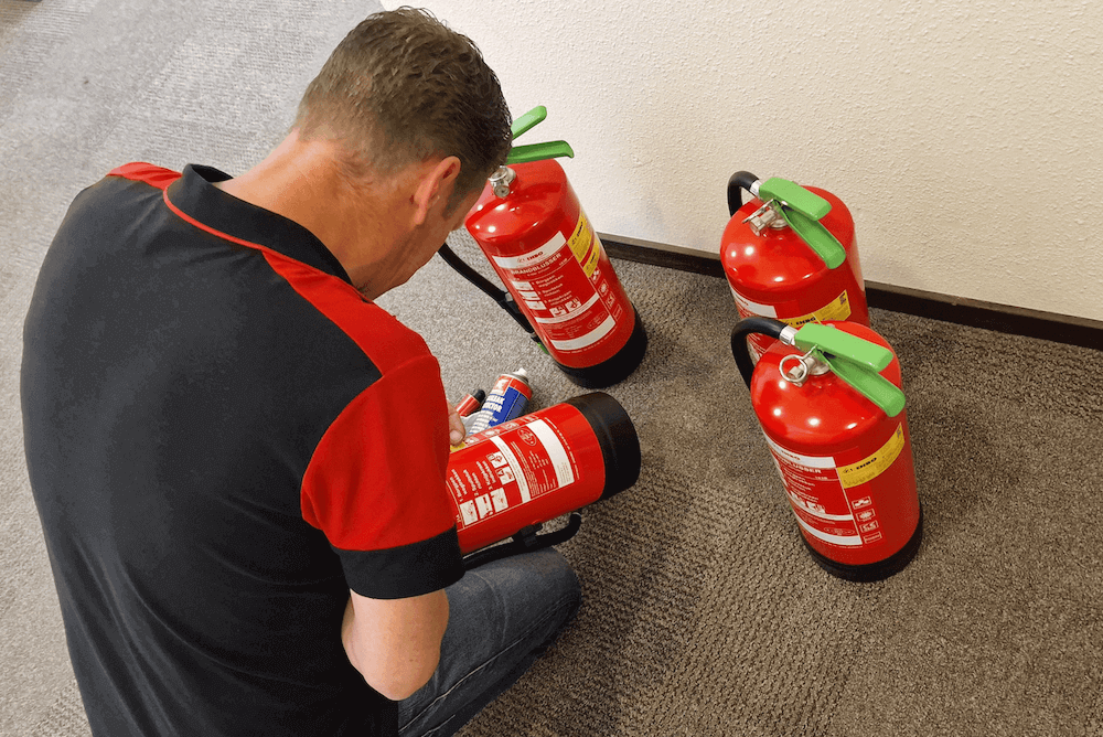 Verschillende soorten brandblussers