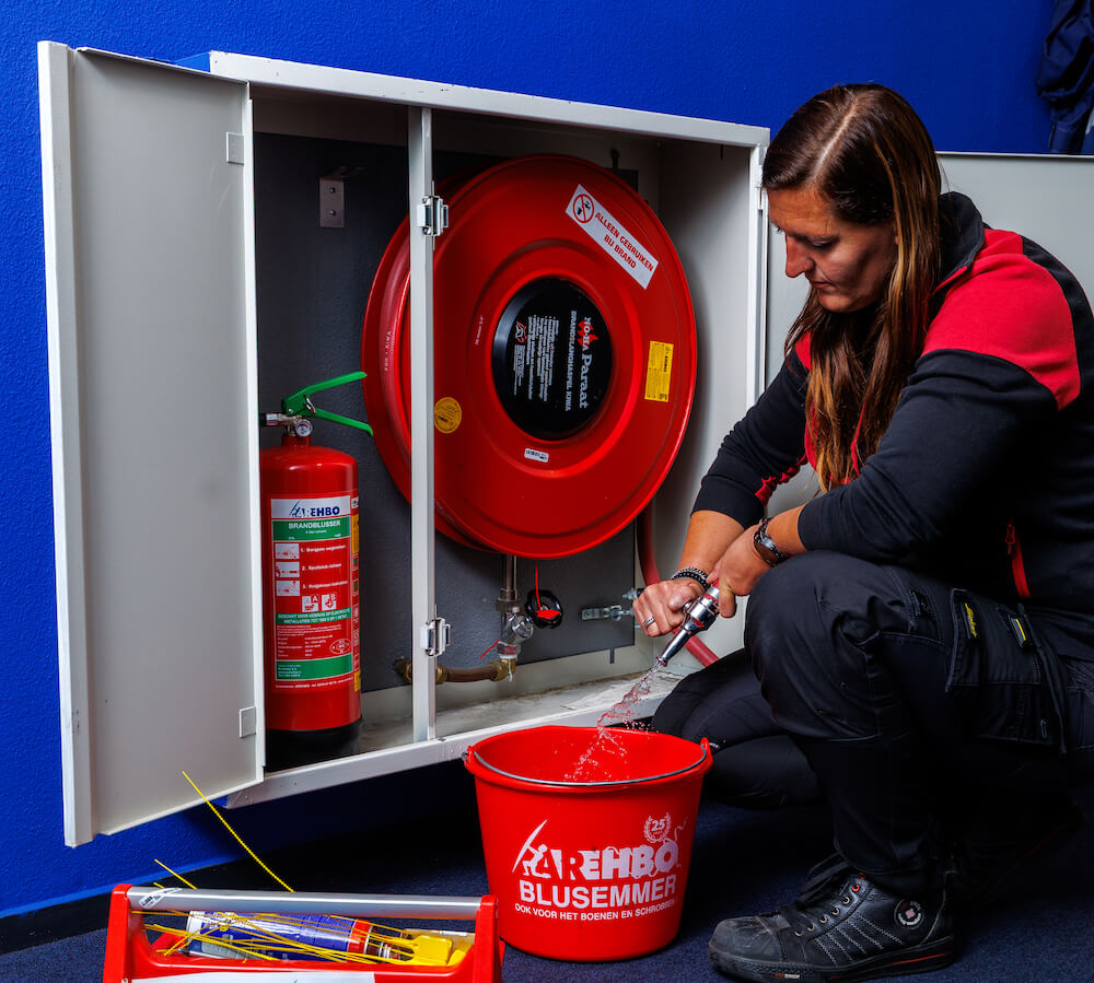 Brandslanghaspel keuring door AREHBO